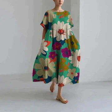 Robe Décontractée et Élégante avec Imprimé Floral – Confortable et Chic 5