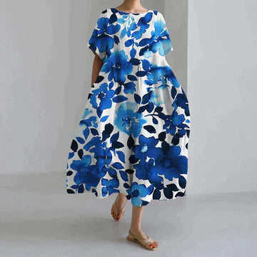 Robe Décontractée et Élégante avec Imprimé Floral – Confortable et Chic 9