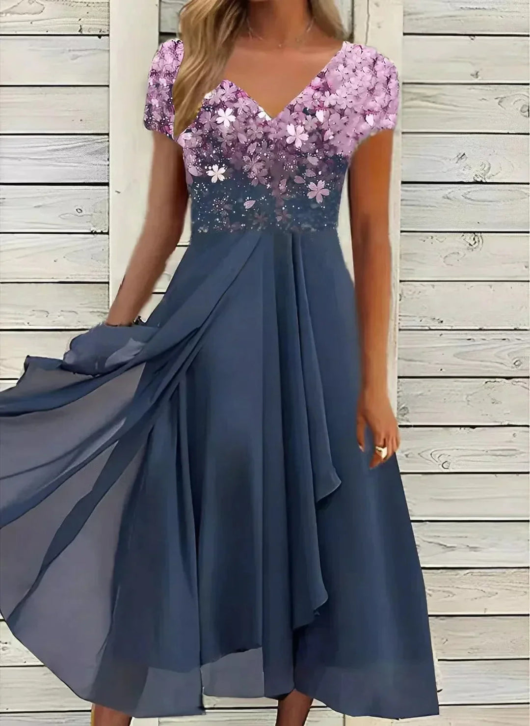 Robe Femme Élégante Noire Taille M Polyester 3