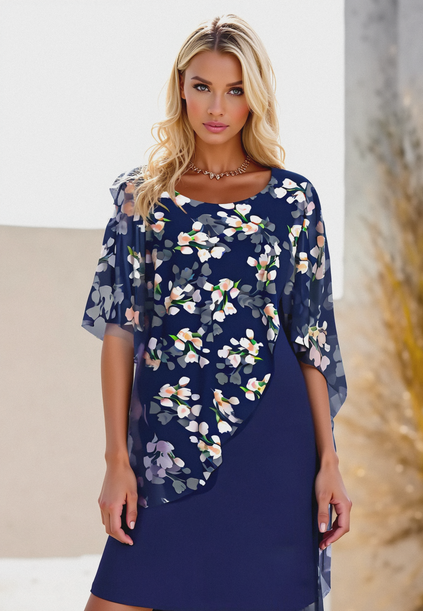 Robe Longue Femme Fleurie Taille M Chiffon Élégante 1