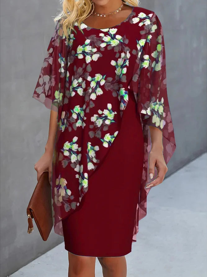 Robe Longue Femme Fleurie Taille M Chiffon Élégante 4