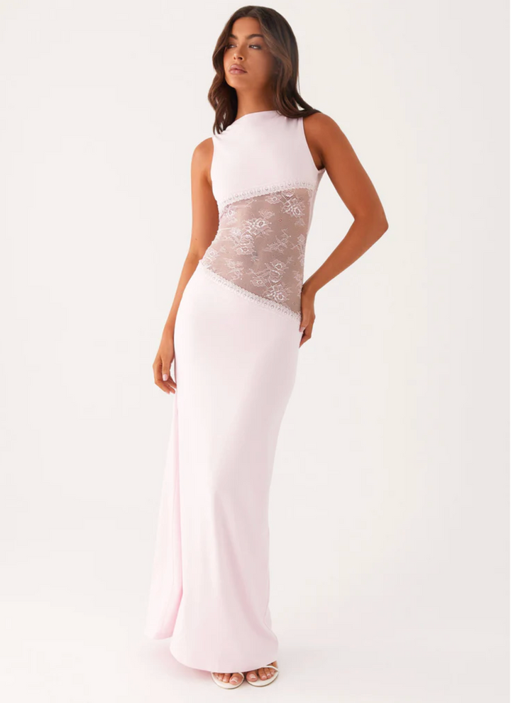 Robe Longue Femme Noire Élégante avec Détail en Dentelle Transparente – Maxi Longueur Été Chic 9