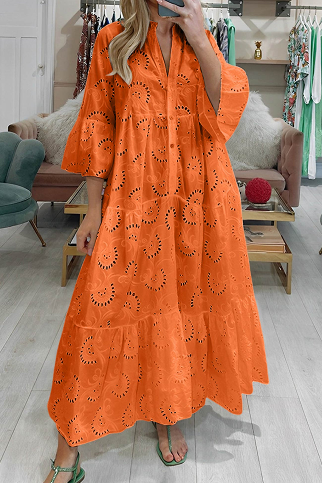 Robe Longue Femme en Dentelle Aérienne – Élégante et Confortable pour Soirées et Événements Estivaux 2
