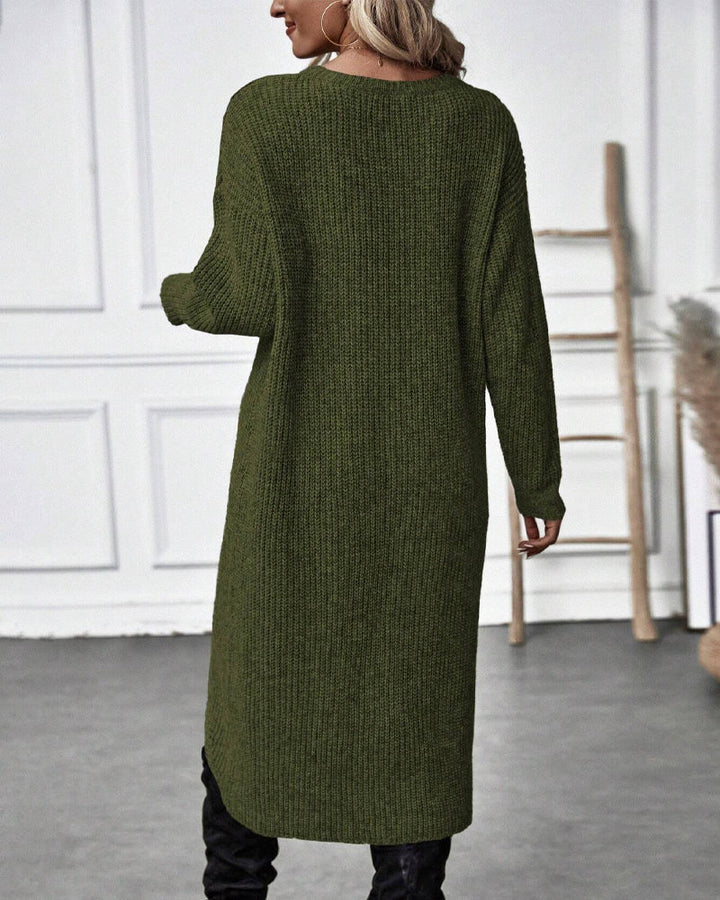 Robe Pull Confortable à Style Irregulier – Longue, Manches Longues, Idéale pour l'Hiver 7