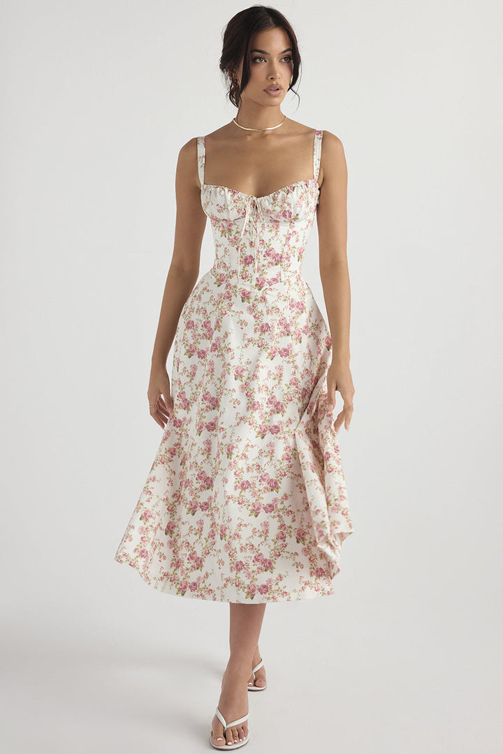 Robe d'été Femme Bustier Colorée à Décolleté en Cœur et Fente Latérale – Élégante et Confortable pour les Journées Chaudes 2
