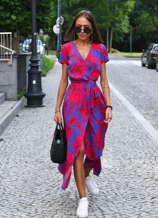 Robe d'été Longue Élégante Femme en Tissu Doux - Chic et Confortable pour Toutes Occasions 1