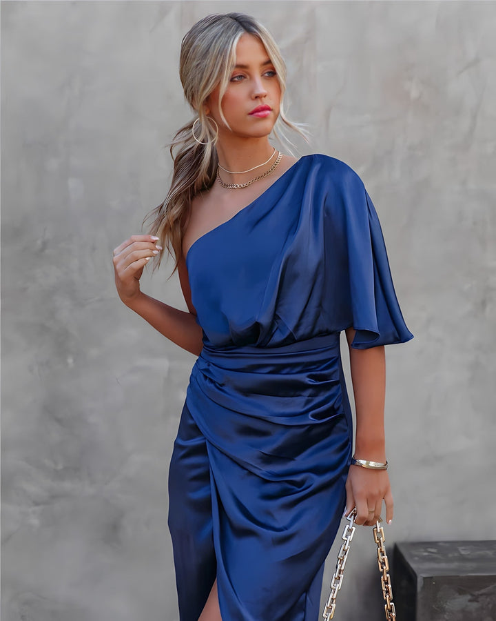 Robe de Soirée One-Shoulder Élégante pour Femme – Design Moderne et Confortable, Disponible en Plusieurs Couleurs et Tailles 0