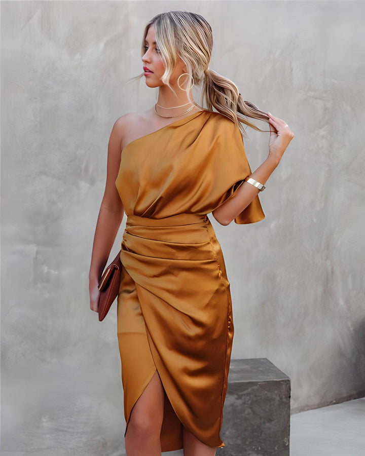 Robe de Soirée One-Shoulder Élégante pour Femme – Design Moderne et Confortable, Disponible en Plusieurs Couleurs et Tailles 9