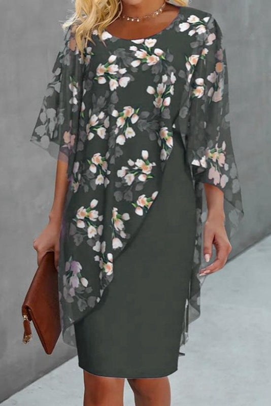 Robe Longue Fleurie Chic Femme en Tissu Doux – Design Flatteur pour Toutes Occasions-2