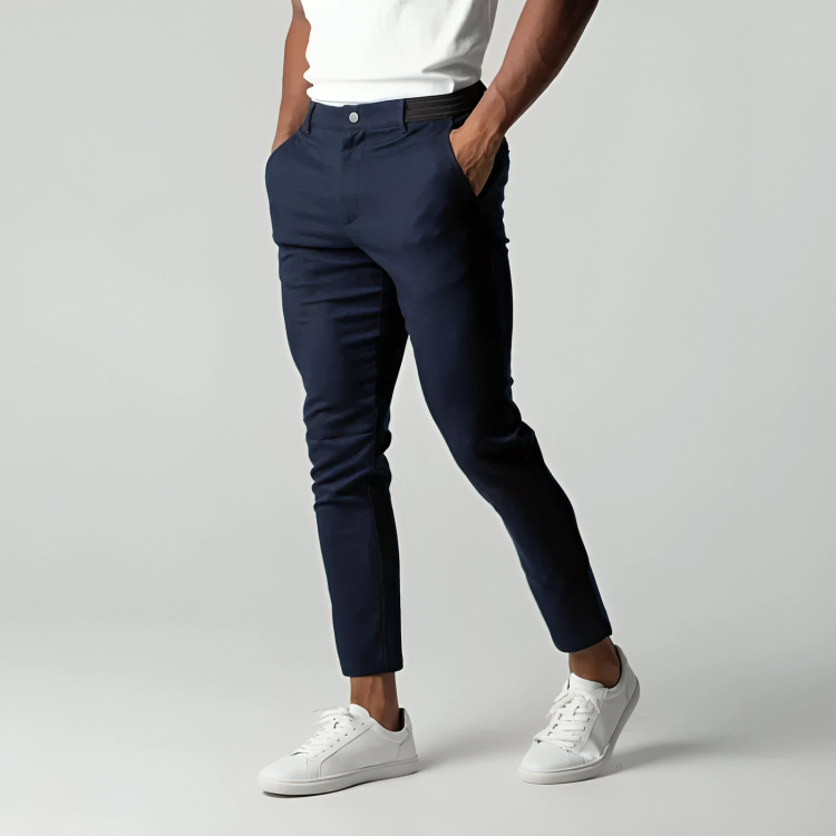 Pantalon Chino Élastique Homme Ajusté – Confort, Style et Flexibilité au Quotidien-6