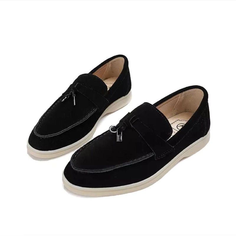 Mocassins Femme Élégants en Cuir Synthétique Noir avec Détail Chic – Confort et Style, Taille 36 à 41-3