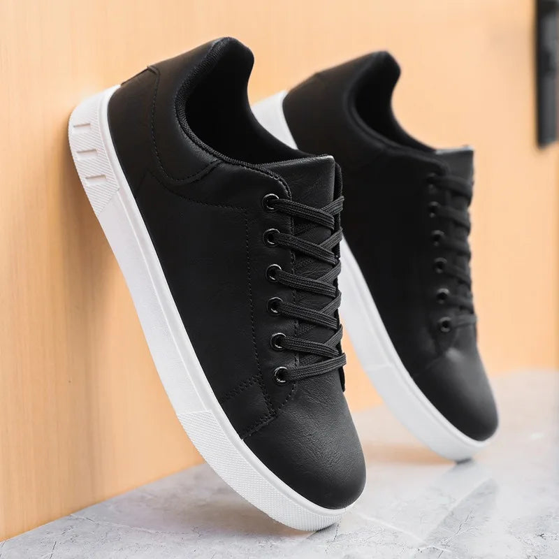 Baskets en Cuir Homme Minimalistes – Confort Léger et Semelle Antidérapante, Idéales pour Toutes Occasions-1