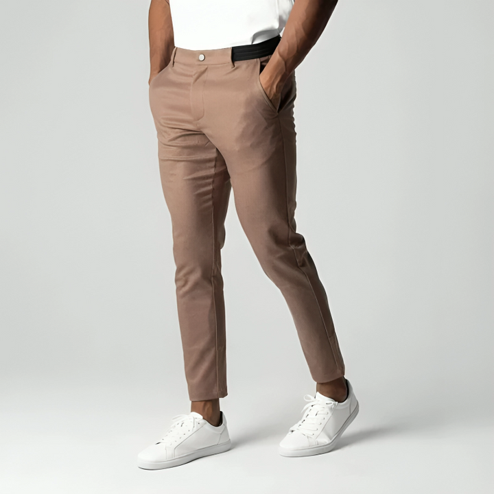 Pantalon Chino Élastique Homme Ajusté – Confort, Style et Flexibilité au Quotidien-2