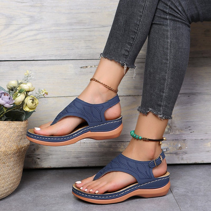 Sandales Leya Confort en Cuir Écologique avec Semelle de 3 cm – Idéales pour le Bien-Être 1