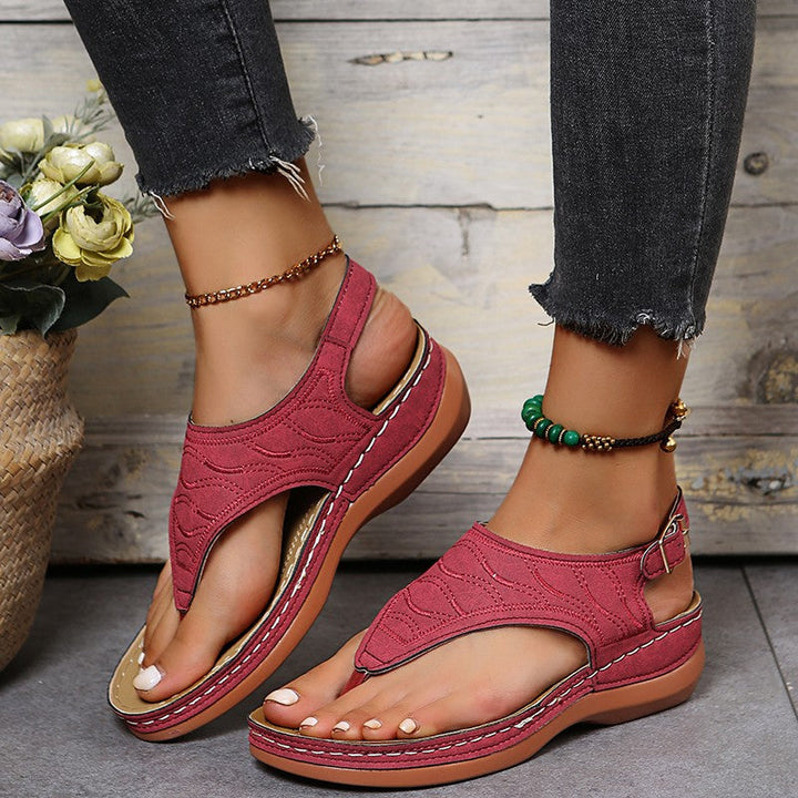 Sandales Leya Confort en Cuir Écologique avec Semelle de 3 cm – Idéales pour le Bien-Être 3
