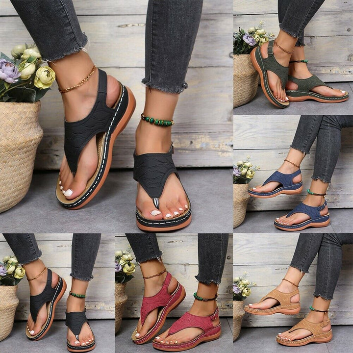 Sandales Leya Confort en Cuir Écologique avec Semelle de 3 cm – Idéales pour le Bien-Être 5