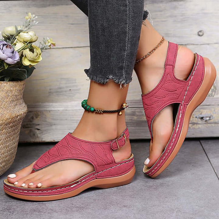 Sandales Leya Confort en Cuir Écologique avec Semelle de 3 cm – Idéales pour le Bien-Être 8