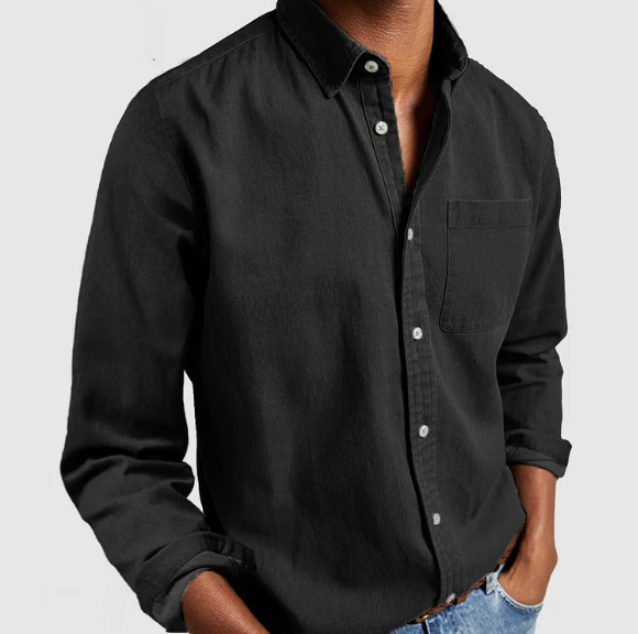 Variant image for Chemise en Lin et Coton pour Hommes – Manches Longues, Confortable et Élégante, Disponible de S à 4XL-22