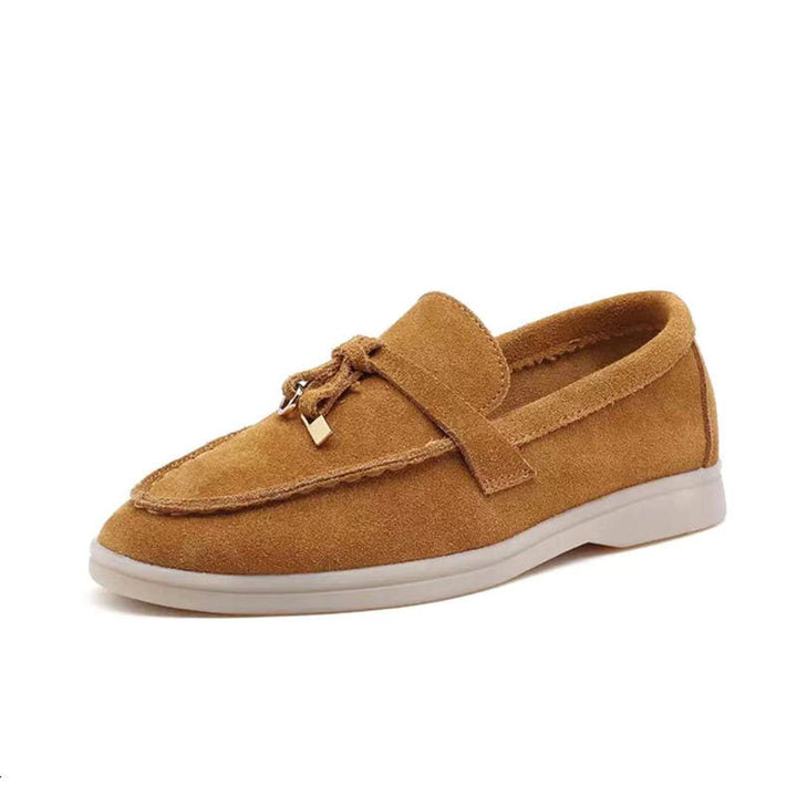 Mocassins Femme Élégants en Cuir Synthétique Noir avec Détail Chic – Confort et Style, Taille 36 à 41-5