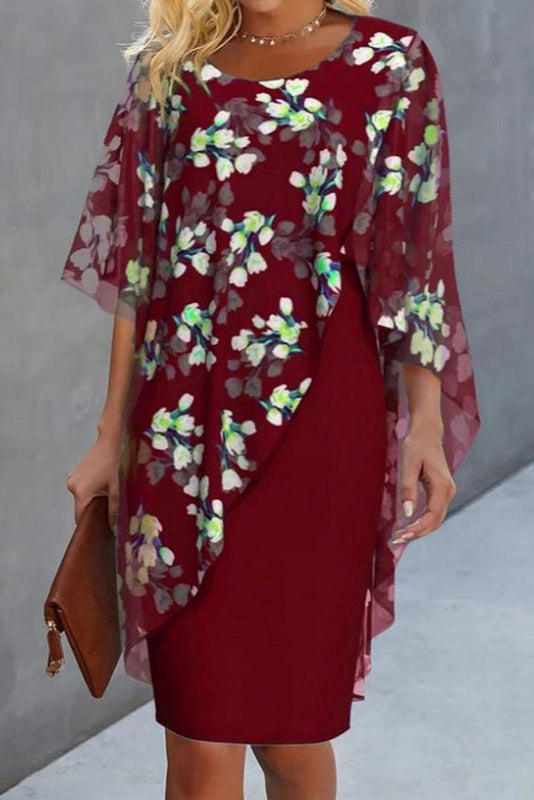 Robe Longue Fleurie Chic Femme en Tissu Doux – Design Flatteur pour Toutes Occasions-1