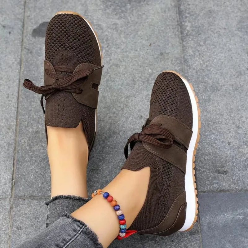 Sneakers Femme Confortables et Élégantes en Tissu Respirant – Idéales pour Marche et Vie Active 0