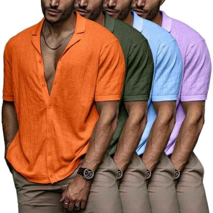 T-Shirt Homme V-Neck Uni Bleu Taille M à 5XL 100% Coton 14
