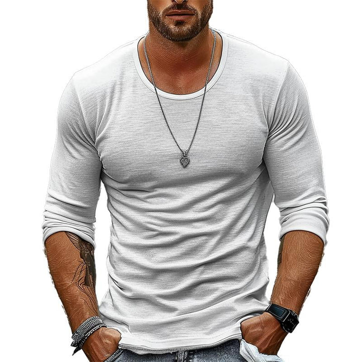T-shirt Homme Col Rond Uni Noir Taille M 100% Coton 6