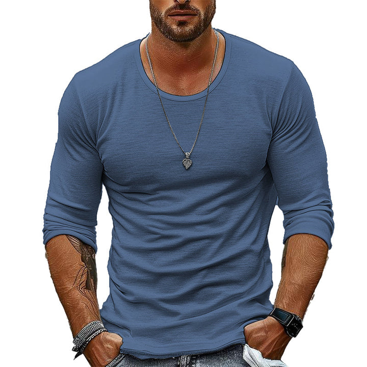T-shirt Homme Col Rond Uni Noir Taille M 100% Coton 7