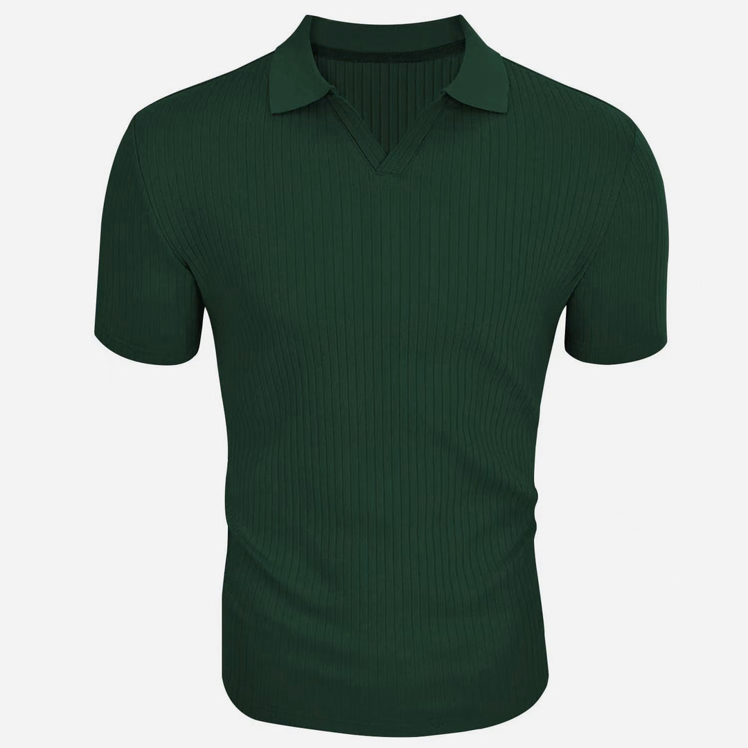 T-shirt Homme à Rayures Verticales Blanc Taille L Mélange de Polyester 2
