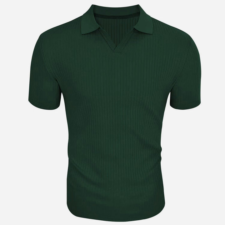 T-shirt Homme à Rayures Verticales Blanc Taille L Mélange de Polyester 2