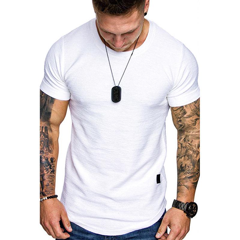 T Shirt Homme Kaki Taille L Coton Manches Courtes Oversize 6