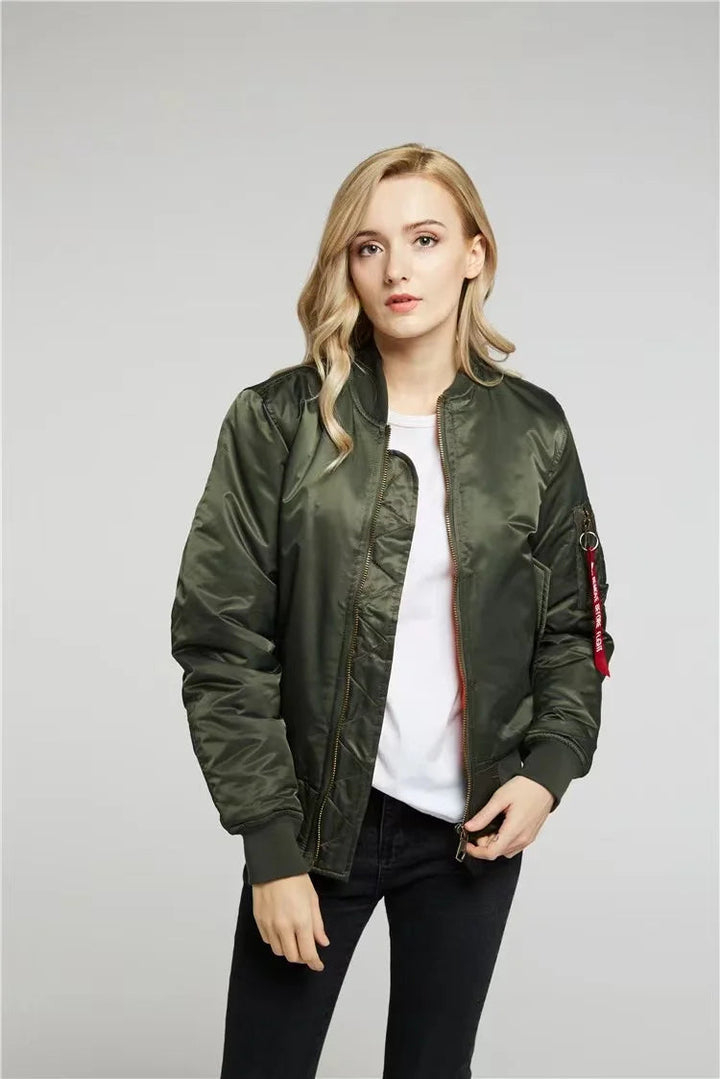 Veste Bomber MA-1 en Nylon Résistante au Vent et à l'Eau pour Homme et Femme - Style Classique et Confort Optimal 1