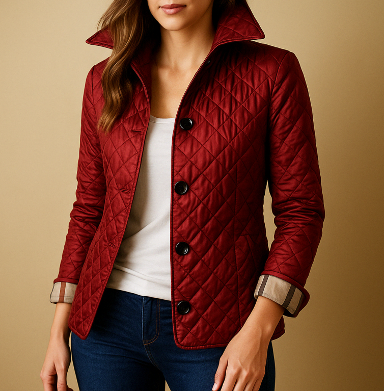 Veste Femme Élégante en Soie et Coton, Coupe Slim, Confort pour l'Automne et l'Hiver – Plusieurs Couleurs Disponibles 0