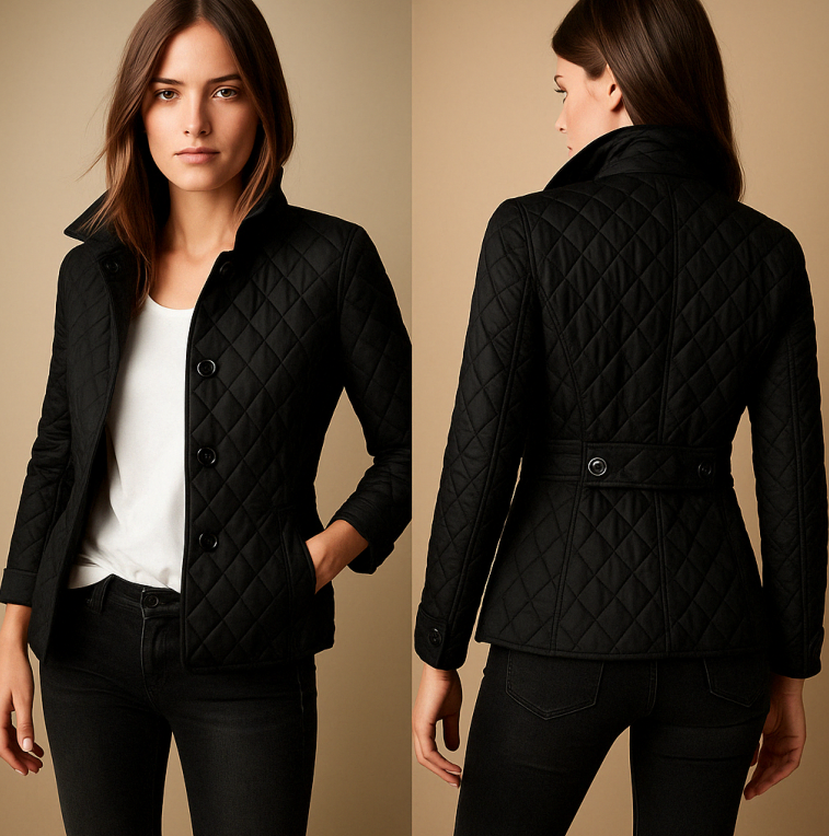 Veste Femme Élégante en Soie et Coton, Coupe Slim, Confort pour l'Automne et l'Hiver – Plusieurs Couleurs Disponibles 1