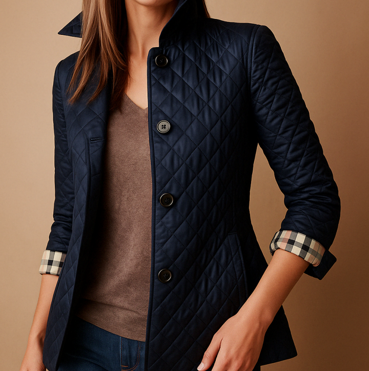 Veste Femme Élégante en Soie et Coton, Coupe Slim, Confort pour l'Automne et l'Hiver – Plusieurs Couleurs Disponibles 2