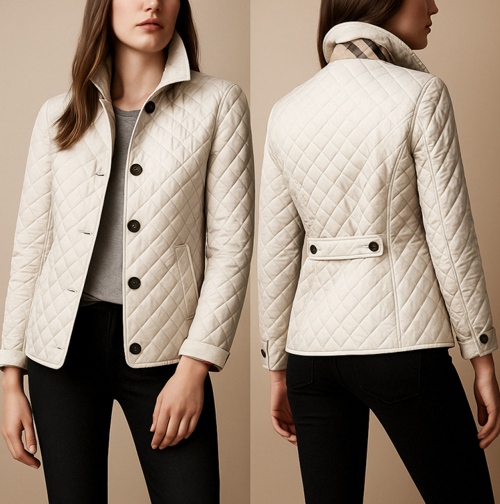 Veste Femme Élégante en Soie et Coton, Coupe Slim, Confort pour l'Automne et l'Hiver – Plusieurs Couleurs Disponibles 3