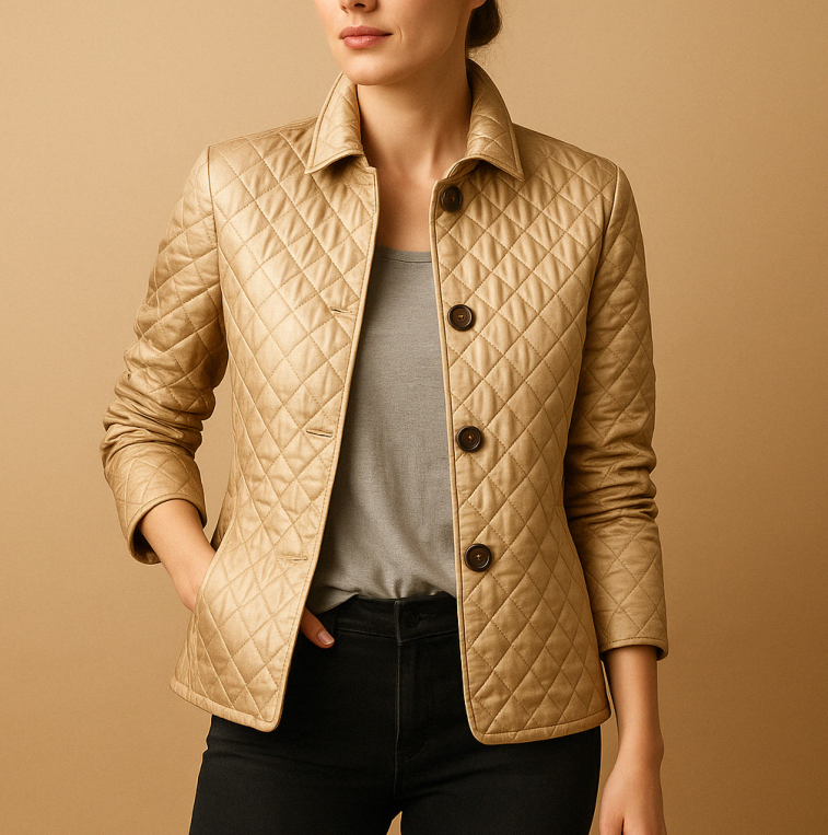 Veste Femme Élégante en Soie et Coton, Coupe Slim, Confort pour l'Automne et l'Hiver – Plusieurs Couleurs Disponibles 4