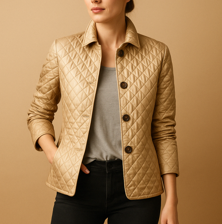 Veste Femme Élégante en Soie et Coton, Coupe Slim, Confort pour l'Automne et l'Hiver – Plusieurs Couleurs Disponibles 4