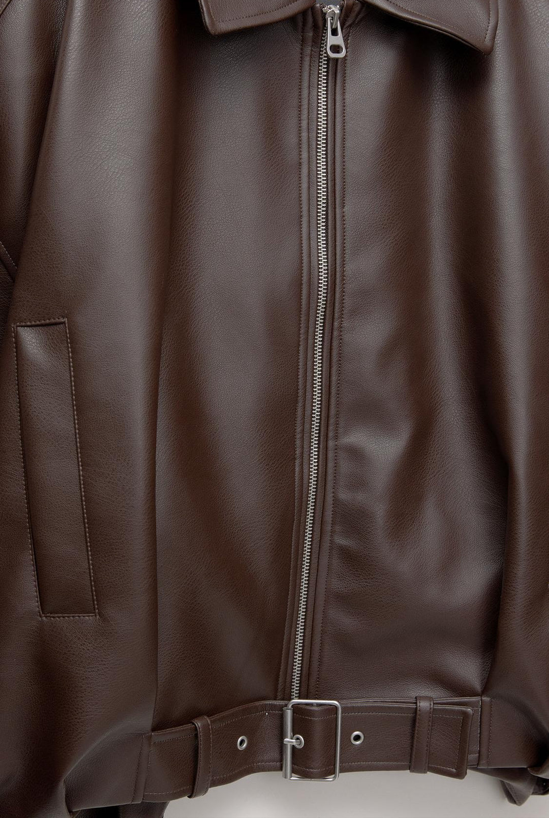 Veste Femme Retro Cuir Synthétique Taille M Noir 5