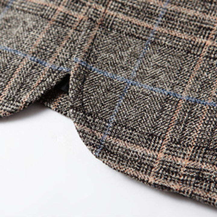 Veste Homme Ajustée en Polyester et Coton, Blazer d'Été Léger avec Motif Brodé et Poches – Élégance et Confort 5