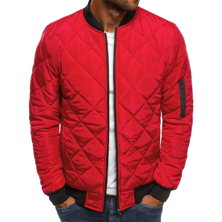 Veste Homme Bomber Légère et Confortable en Polyester – Plusieurs Couleurs Disponibles, Style Tendance et Pratique 3