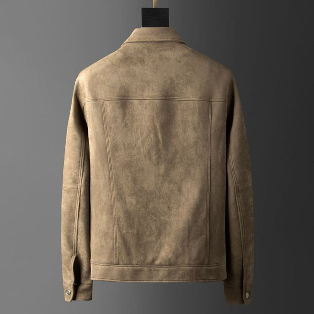 Veste d'Été Femme en Suède Légère et Confortable - Style Casual et Polyvalent pour Printemps Été 1