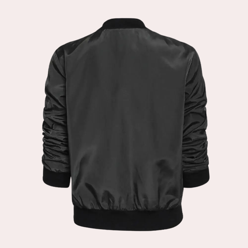 Veste d'été légère pour femmes - Ilaria, bomber mode en vert, noir et rouge 4