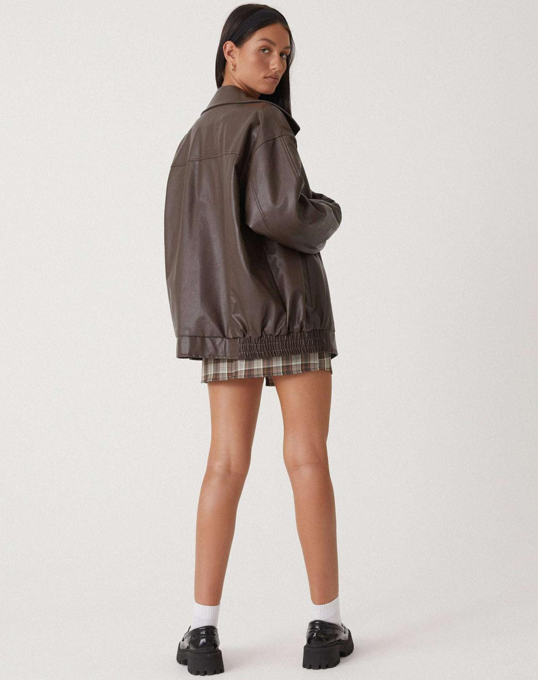 Veste en Cuir Oversize Femme – Élégante et Confortable, Style Chic, Plusieurs Tailles Disponibles 5
