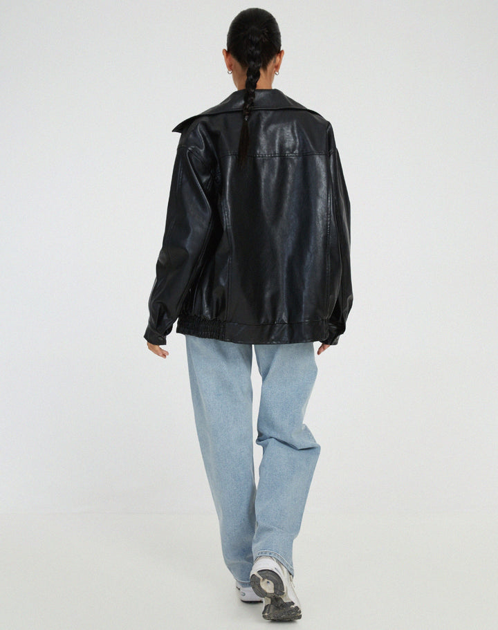 Veste en Cuir Oversize Femme – Élégante et Confortable, Style Chic, Plusieurs Tailles Disponibles 6