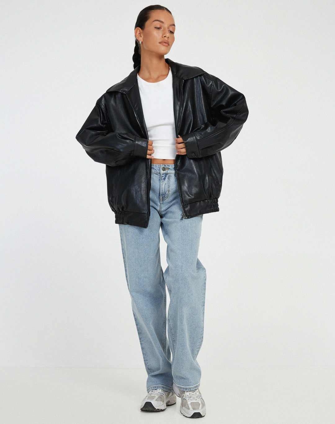 Veste en Cuir Oversize Femme – Élégante et Confortable, Style Chic, Plusieurs Tailles Disponibles 7