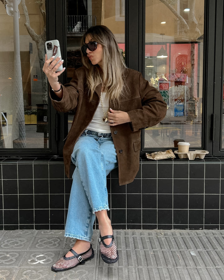 Veste en Suède Femme - Chic et Confortable pour l'Automne, Couleur Brun 6