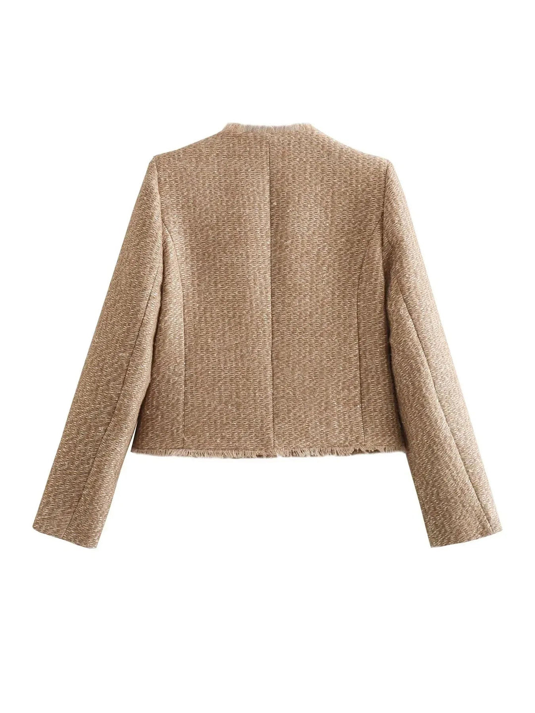 Veste en Tweed Élégante pour Femme – Coupe Ajustée et Matériau de Haute Qualité 3