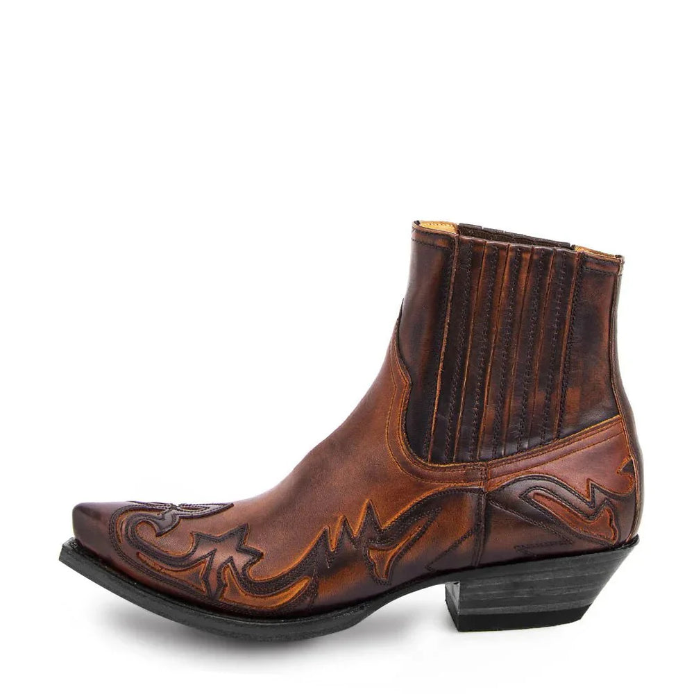 Bottes de Cowboy en Cuir pour Hommes – Style Occidental Classique avec Confort Optimal et Semelle Antidérapante-2