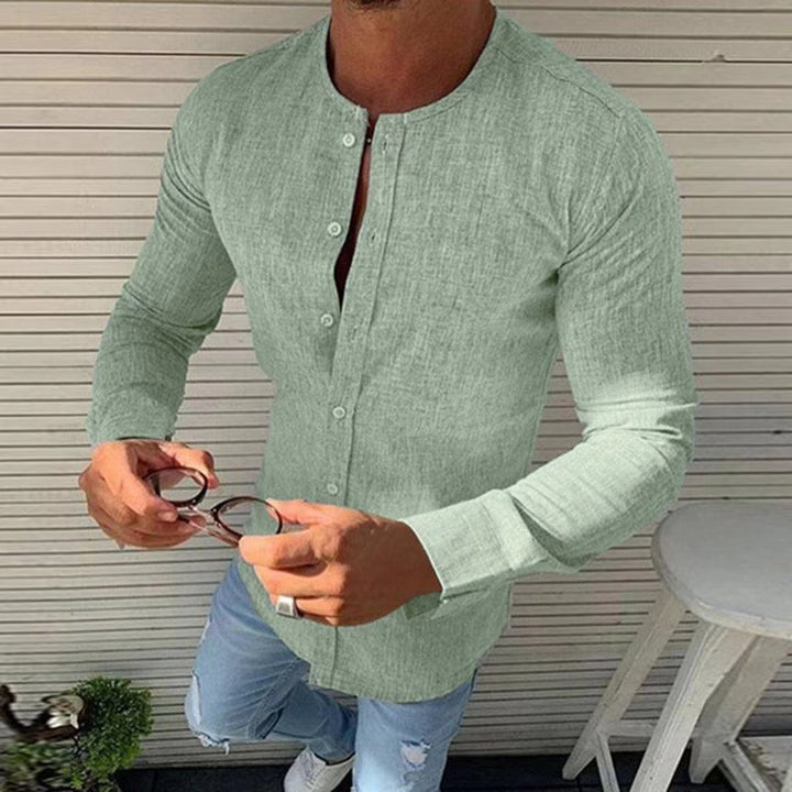 Variant image for Chemise Homme Élégante en Coton à Manches Longues – Chemise Blanche pour Toutes Les Occasions-8